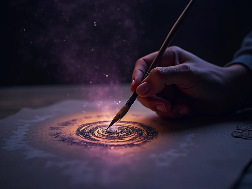 Cọ Lông Thỏ Chạm Giấy: Khi Não Bộ Chuyển Sang Chế Độ Tam Tâm